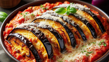 Parmigiana di Melanzane: Terong Panggang dengan Saus Tomat dan Keju Parmesan
